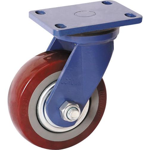 脚轮6寸超重型聚氨脂万向轮优冠脚轮载重800公斤静音轮PU轮