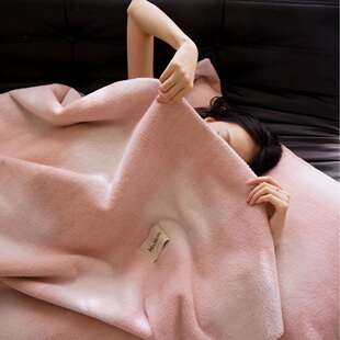 冬季麦克马伦仿生羊绒毯轻奢风保暖居家沙发毯法式碎花加厚盖毯