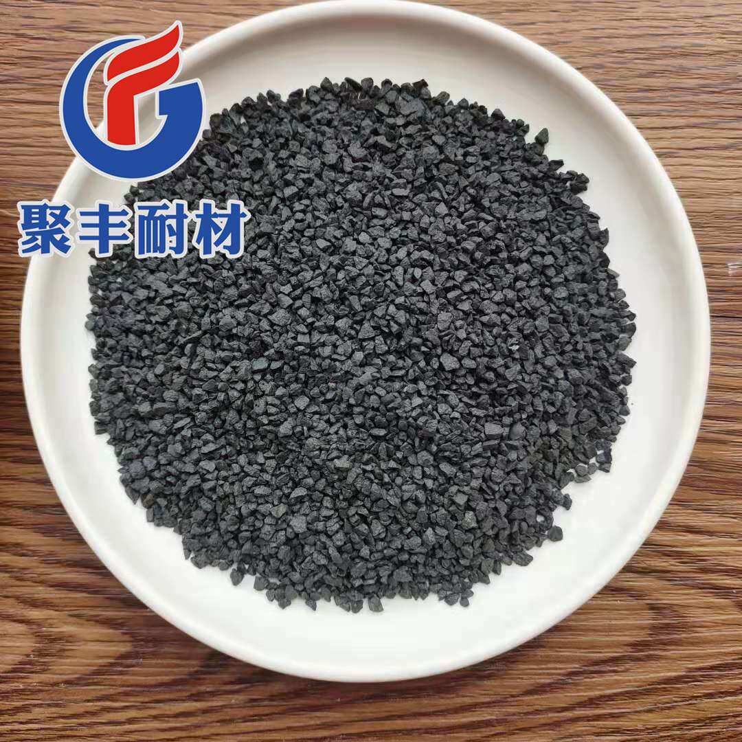 耐火材料用黑刚玉 0-1-3-5-8mm黑刚玉段砂 高硬度黑刚玉颗粒
