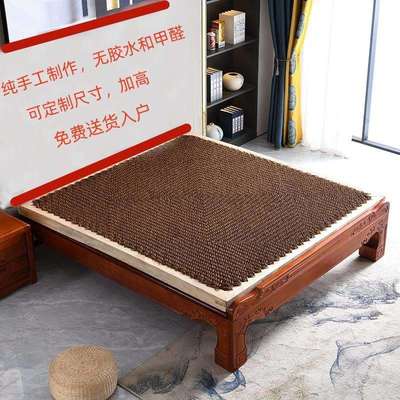 老式山棕棕绷床垫纯天然棕绳床垫全手工棕榈椰棕硬床垫绷子床