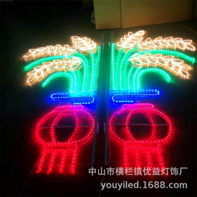 LED麦穗图案造型灯街道工程亮化户外防水路灯杆装饰过街景观灯
