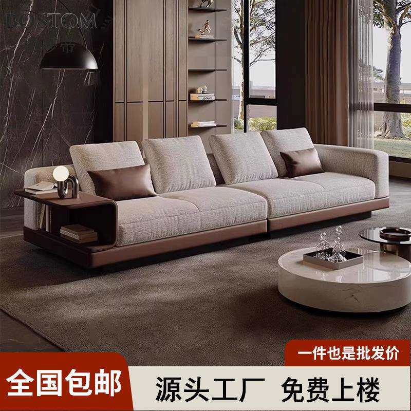 康纳利沙发意式极简棉麻布艺沙发客厅直排大小户型设计师客厅家具