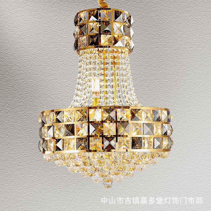 简约轻奢后现代水晶吊灯奢华餐厅吊灯客厅灯创意别墅酒店卧室灯具