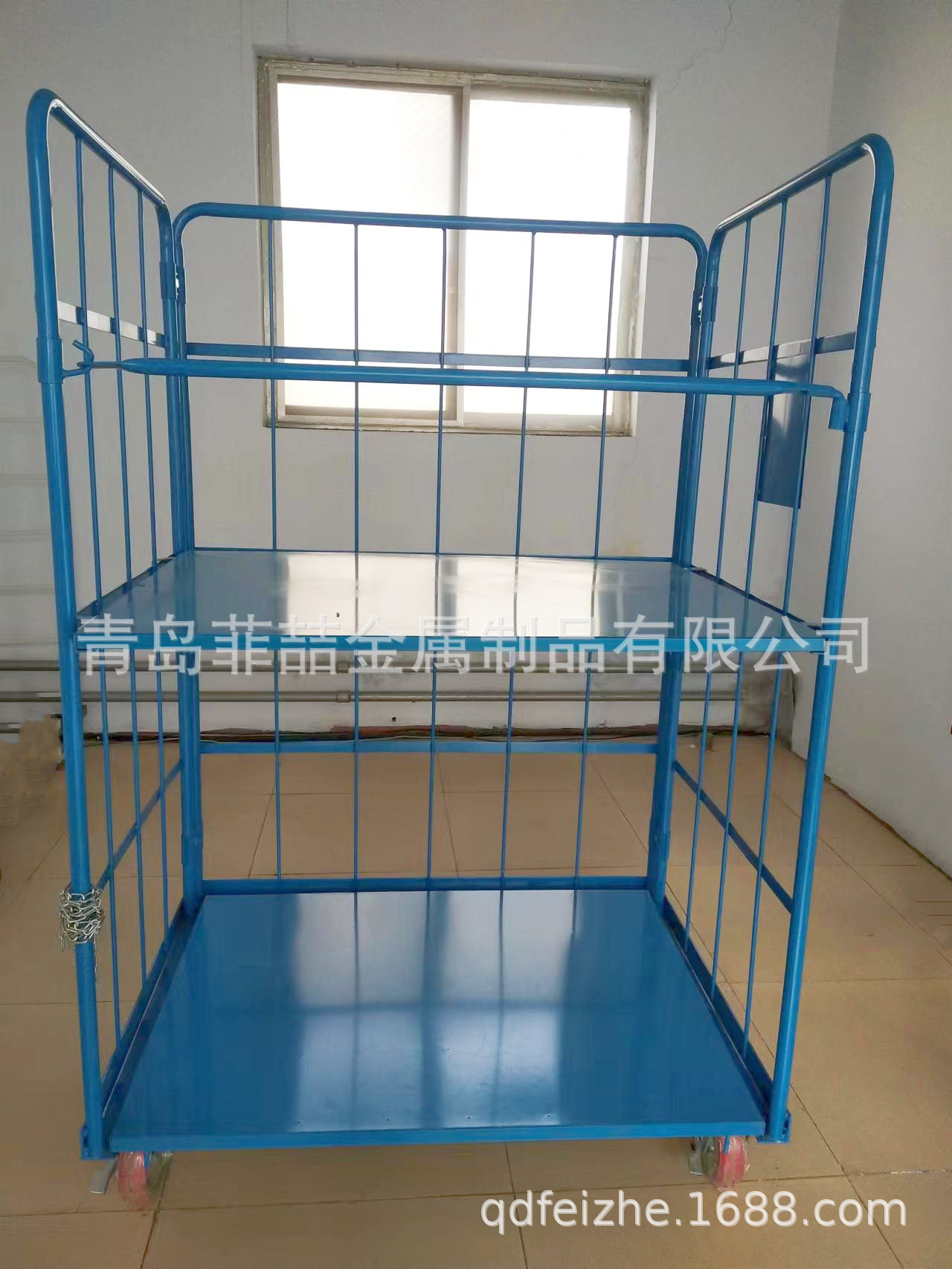 折叠物流车快递周转车装卸车可移动带轮搬运车超市理货车仓库推车