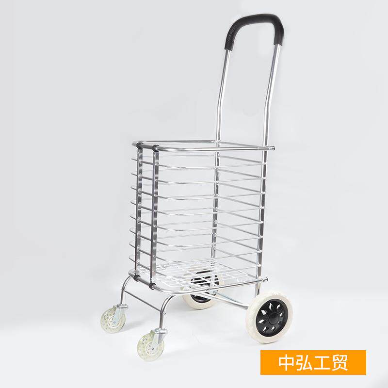 购物车拖车买菜小拉车手推车可叠菜篮子家用轻便老年购物车