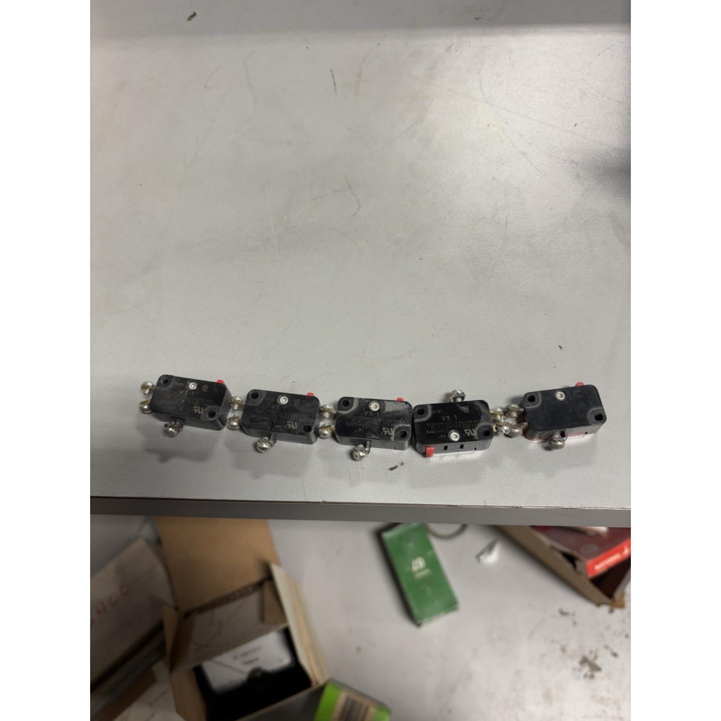 原装供应5 个装 V3-1-D8 型微动开关弹簧销柱塞