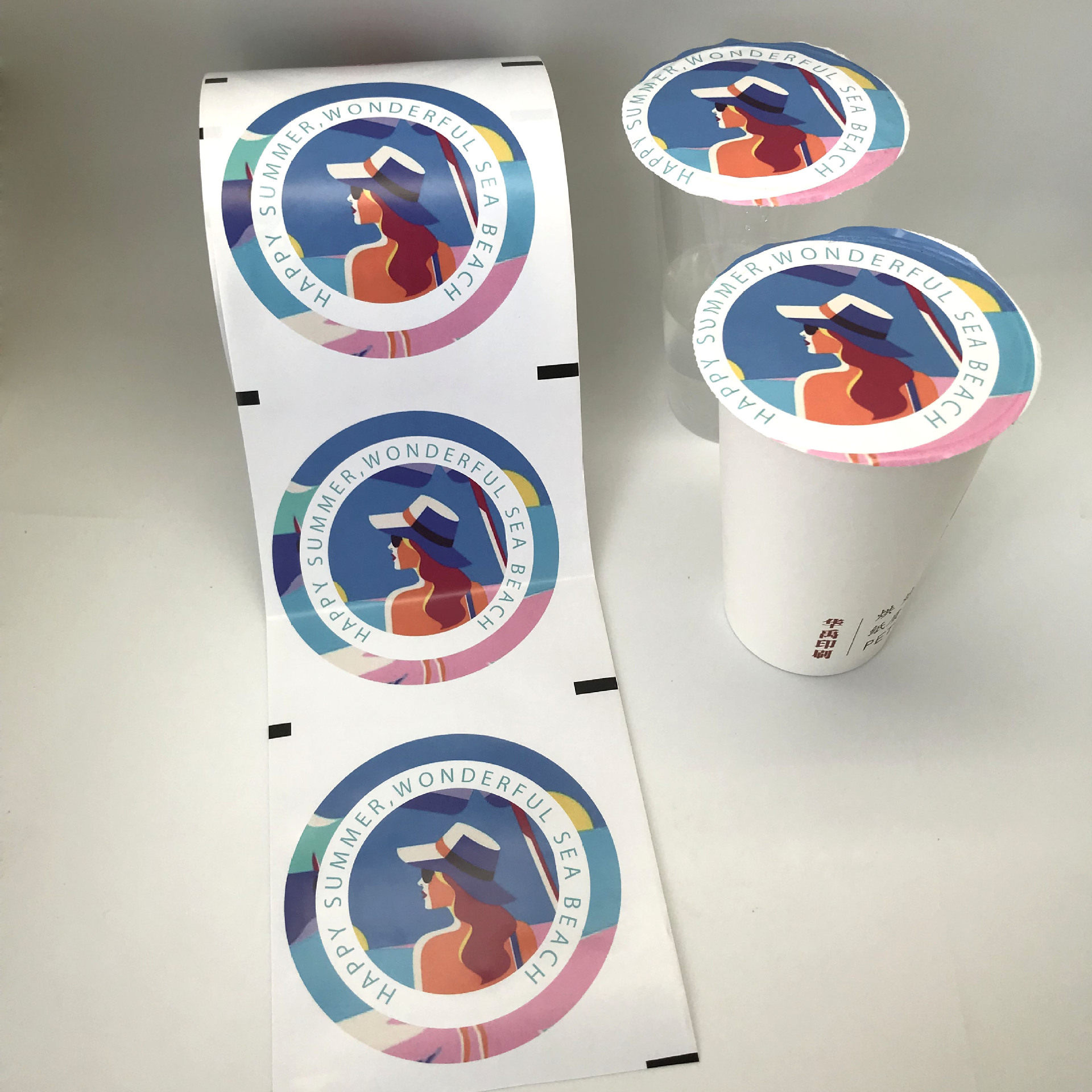 封口膜纸膜奶茶专用封杯膜通用一次性奶茶纸塑杯膜卷膜纸厂家直销