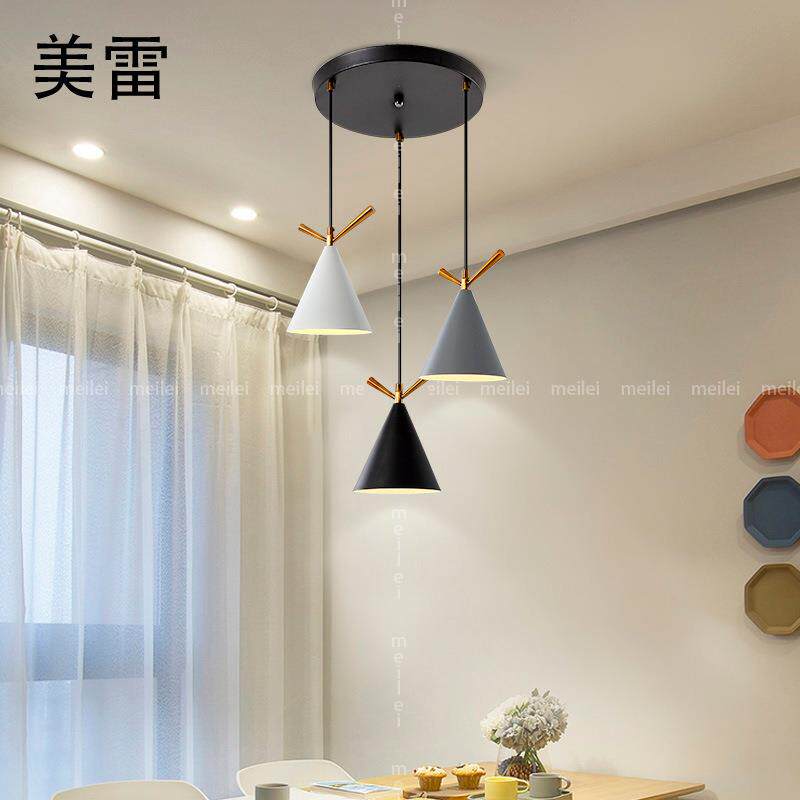 北欧餐厅吊灯现代简约轻奢饭厅餐桌灯创意个性吧台卧室床头灯具