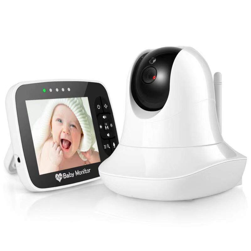 3.5英寸婴儿监视器2.4G宝宝监护器语音对讲babymonitor