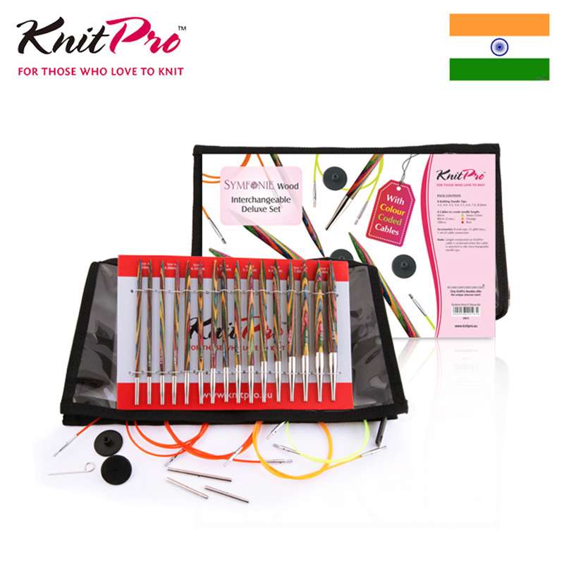 Knitpro Symfonie 20613 桦木可拆环针套装循环针