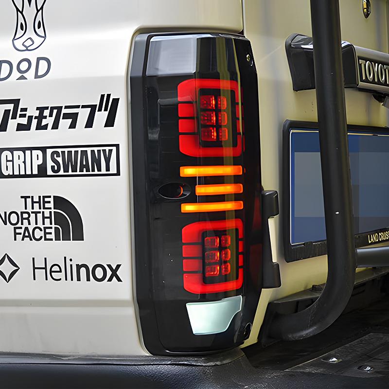 适用丰田陆地巡洋舰LC70尾灯总成LC71LC76LC78LC79改装LED流水灯