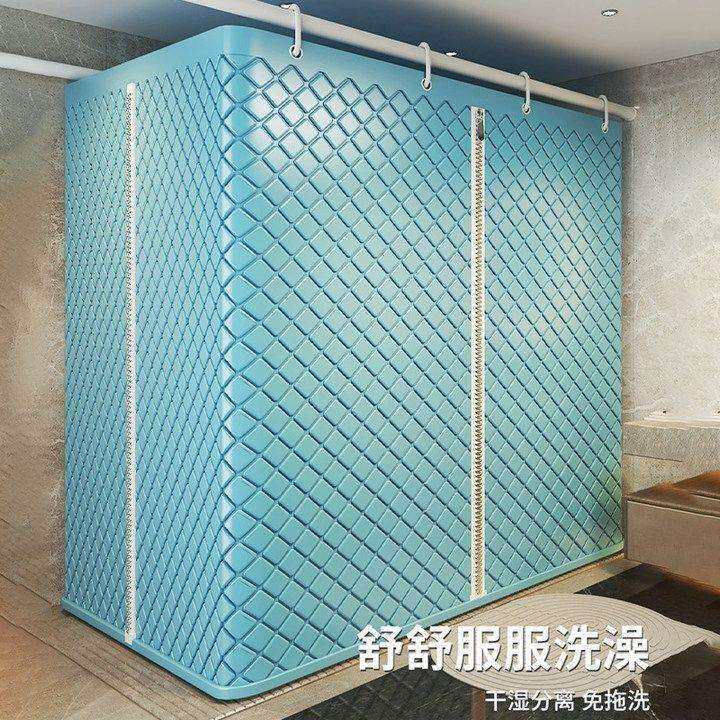 加厚夹棉浴罩洗澡保温家用保暖卫生间冬天浴室神器浴帘防水浴帐