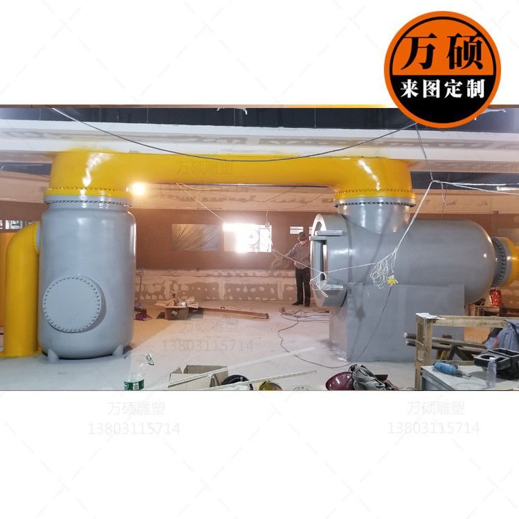 玻璃钢博物馆输油管道展示道具模型展览馆玻璃钢道具雕塑制作厂家