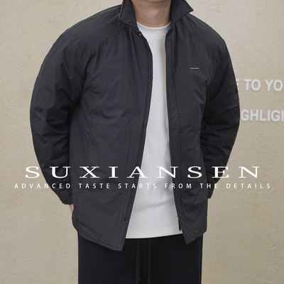 【大头叔叔】秋冬轻薄舒适保暖翻领格子拼接羽绒服DDY1013