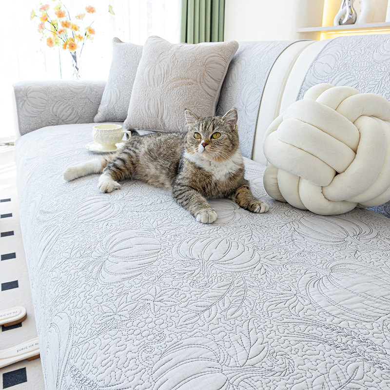 全棉沙发垫四季通用奶油风2026新款防滑坐垫轻奢高级感沙发垫套罩,居家布艺,沙发垫,淘宝优惠券,粉丝福利购,淘宝优惠卷