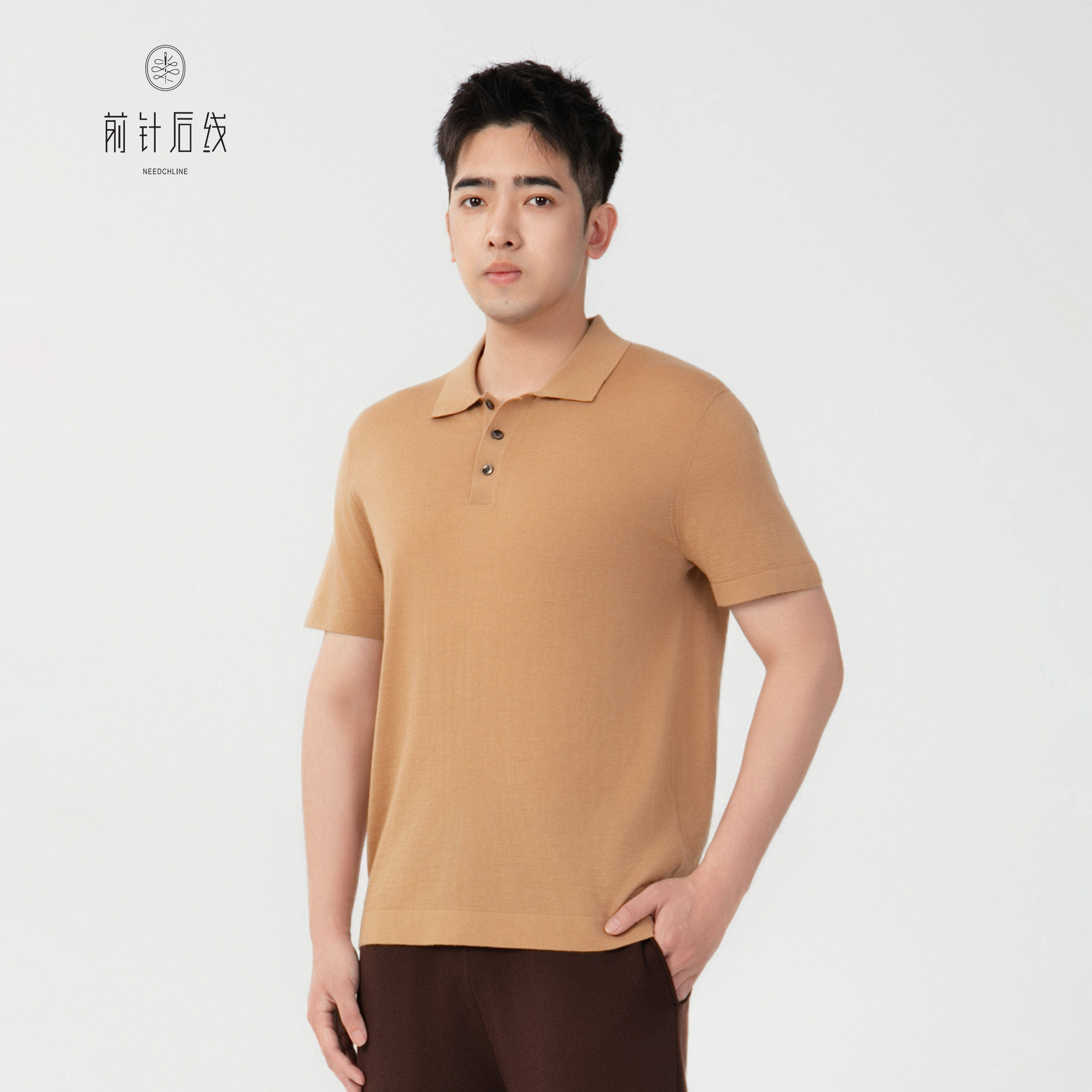 前针后线100%纯羊绒衫polo衫翻领短袖男士春季上新轻奢男款高级感,男装,Polo衫,淘宝优惠券,粉丝福利购,淘宝优惠卷