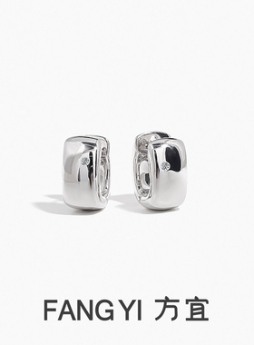 方宜FANG YI 方型耳扣百搭通勤利落耳扣耳饰 FY035
