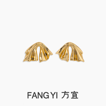 方宜FANG YI 【新品】丝带蝴蝶结日常氛围感耳饰 FY055