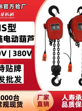 DHS链条葫芦吊机22080V1t2tt5t吨固定挂钩式提升机环链电动葫芦