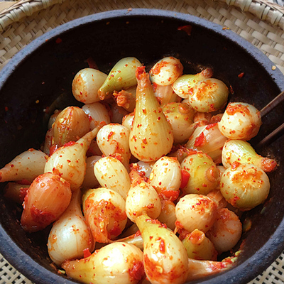 湖南特产剁椒藠头酸辣藠头酸茭头教头下饭菜农家新鲜腌制泡菜荞头