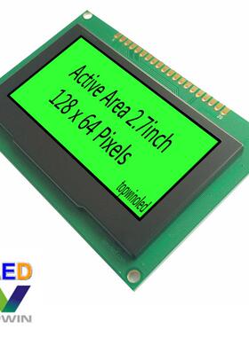 2.7英寸oled液晶显示模块大尺寸绿色光TW28642270B03兼容ssd1322