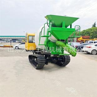 搅拌车烂泥地商混运输车履带底盘 草原混凝土转运链轨车履带式
