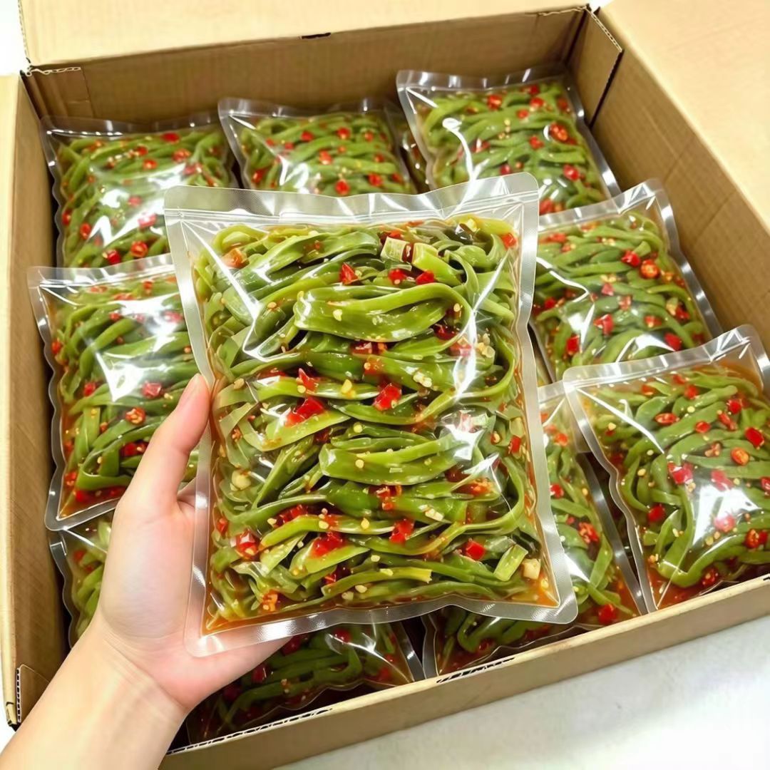 特价2大袋】正宗剁椒贡菜脆爽即食袋装下饭菜开味苔菜咸菜贡菜干