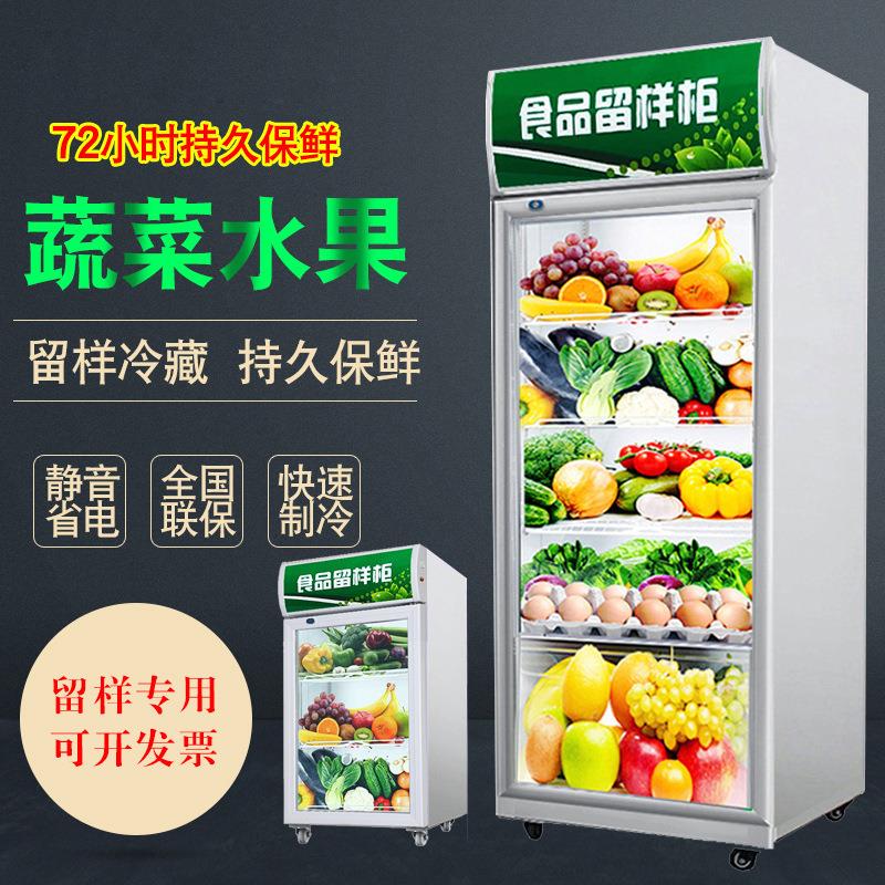 食品留样柜小型冰箱幼儿园带锁食堂学校厨房保鲜展示冷藏家用迷你