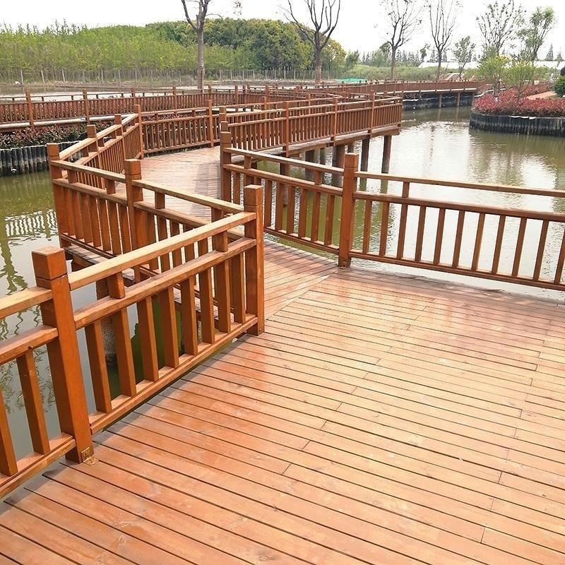 水泥围栏混凝土制品河道水槽仿木护栏户外景观围栏园林新农村建设