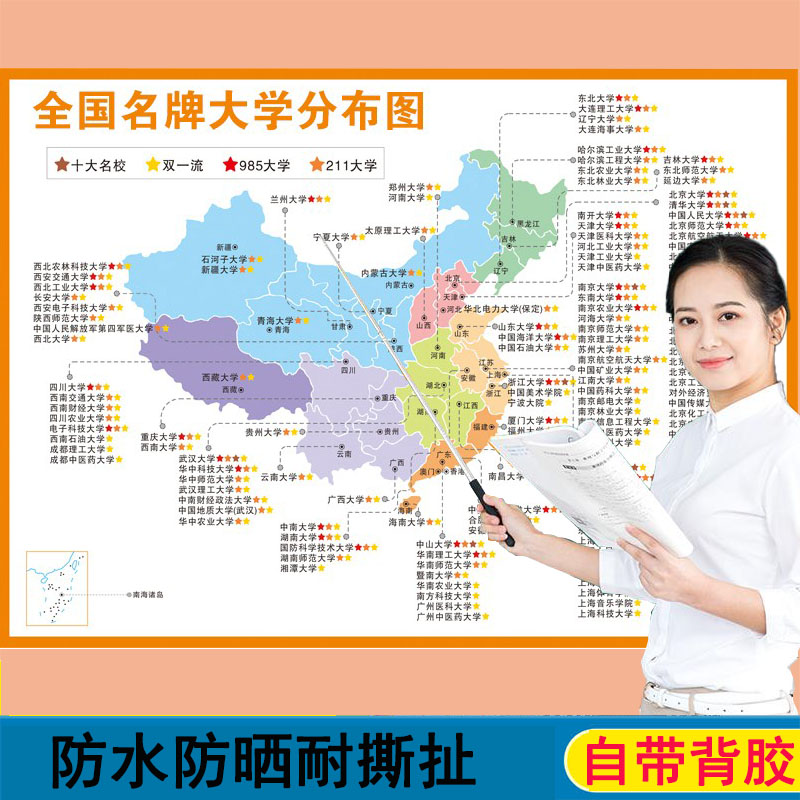 中国大学简介挂图海报励