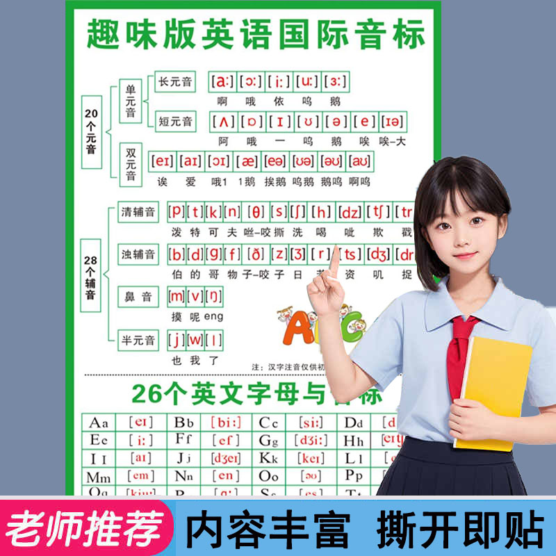 小学英语国际音标挂图48