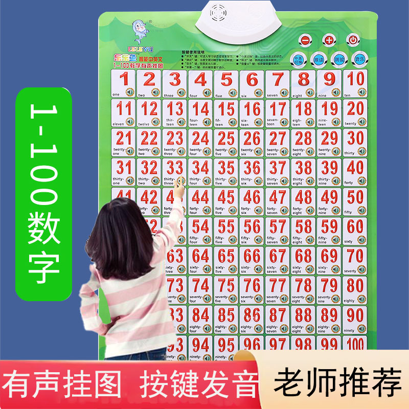 儿童数字1到100有声挂图