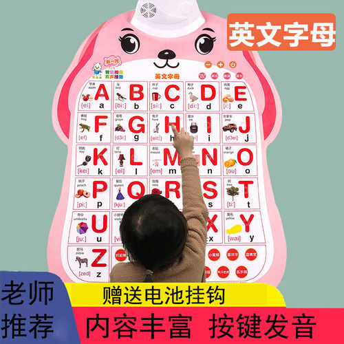 英语有声挂图26个英文字