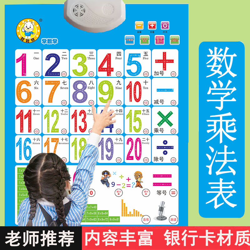 加法减法乘法口诀表有声