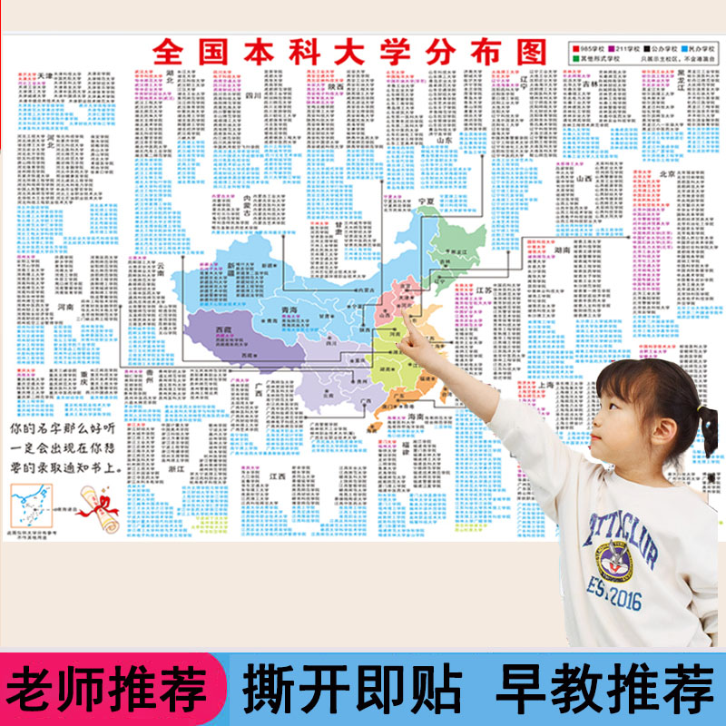 全国公办大学分布图双