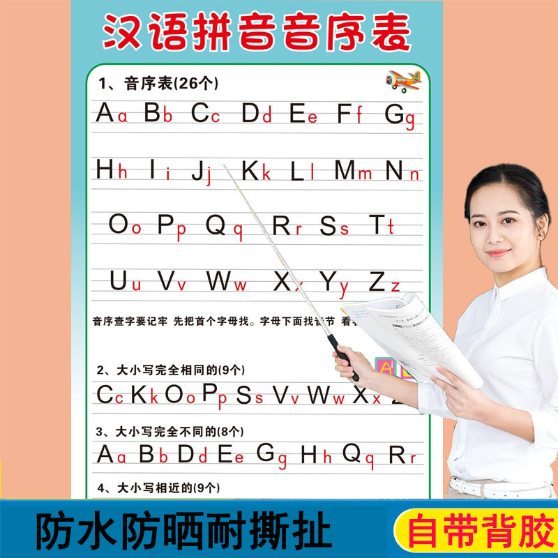 小学生儿童一年级下汉语音序表