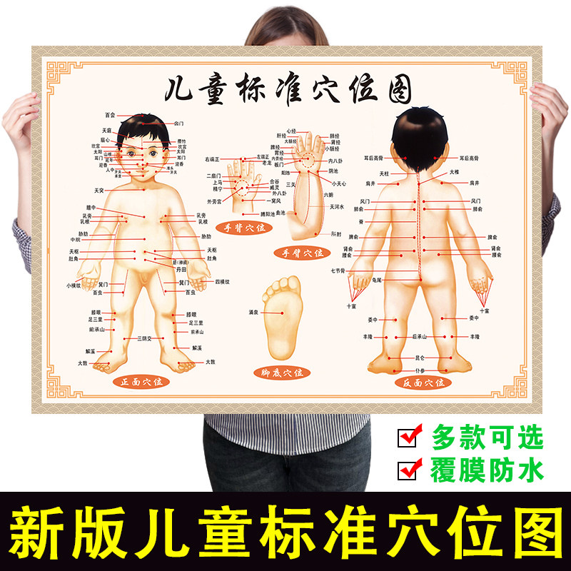 儿童标准经络穴位图小儿