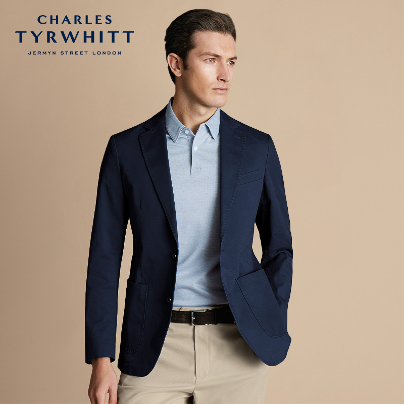 CHARLES TYRWHITT男士休闲西装外套修身面试西服