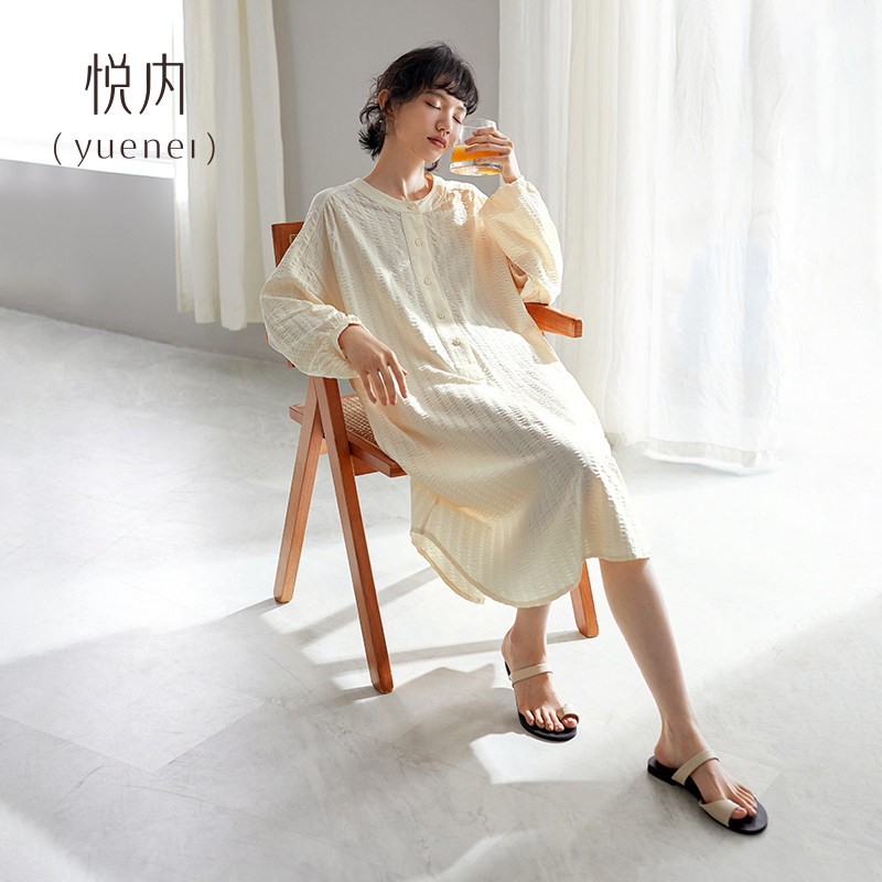 【商场同款】悦内睡裙女纯棉长袖图片