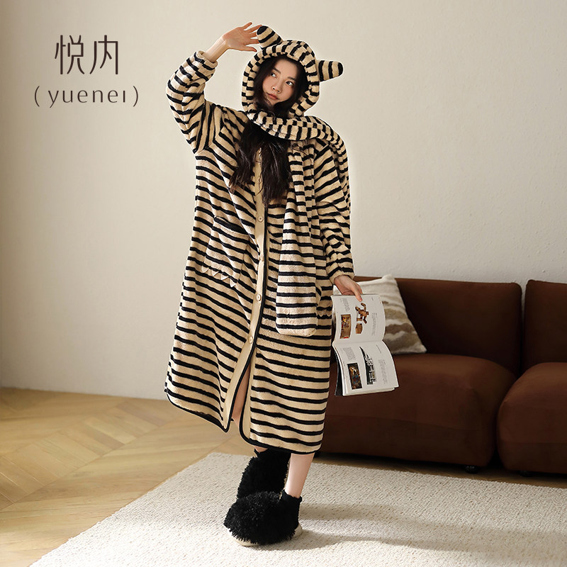 【商场同款】悦内女士法兰绒睡裙