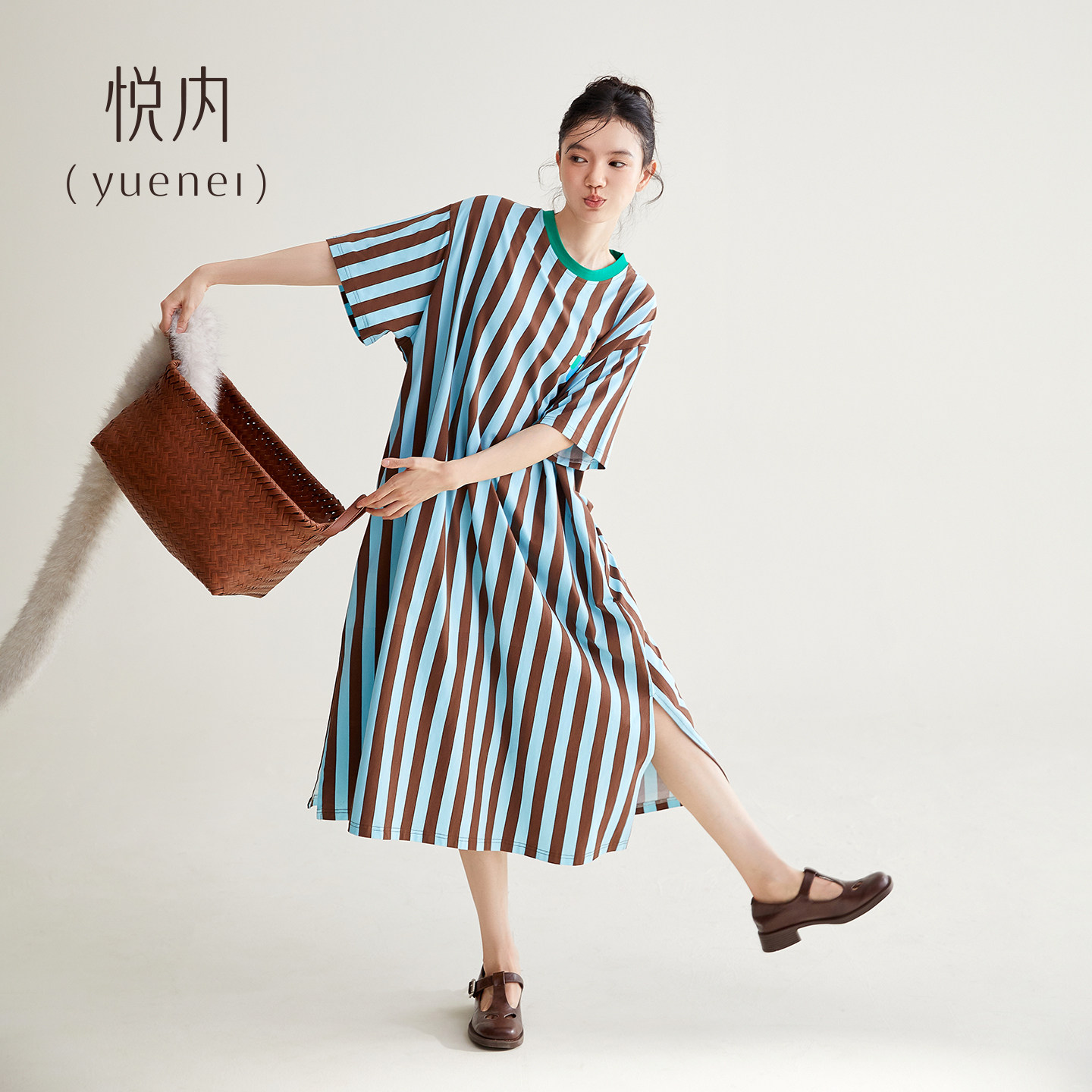 【商场同款】悦内女士纯棉睡裙图片