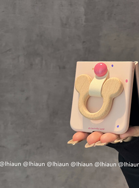 lhiaun 卡通米妮指环适用zflip6折叠屏华为purax手机壳pocket2肤感保护套n3flip荣耀vflip小米mixflip可爱硬