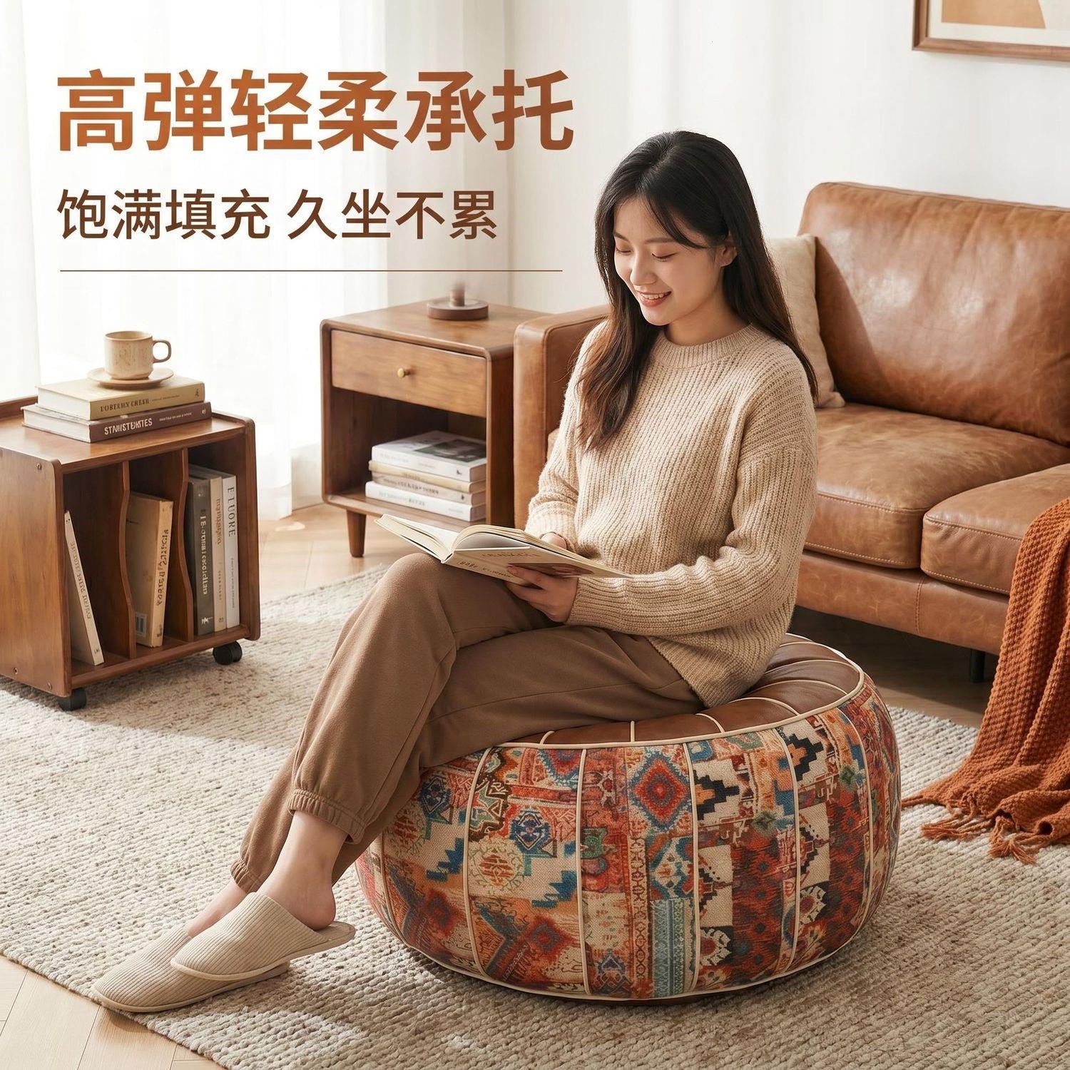 收纳旧衣服皮坐垫轻奢北