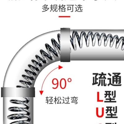 家用通下水道疏通器电动管道厨房地漏厕所堵塞疏通马桶专用工具