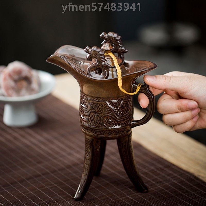 陶瓷帝王杯伯爵杯酒壶烈酒白酒壶酒杯代酒樽酒器古代酒具古风古典