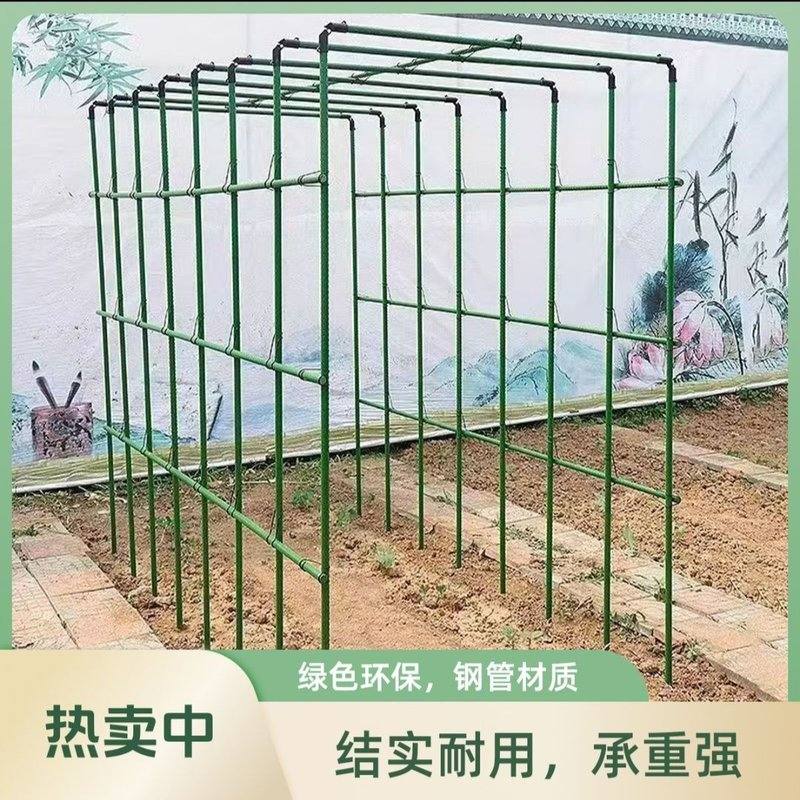爬藤架包塑钢管保温棚框架园艺支撑杆豆角丝瓜种植架庭院阳台户外