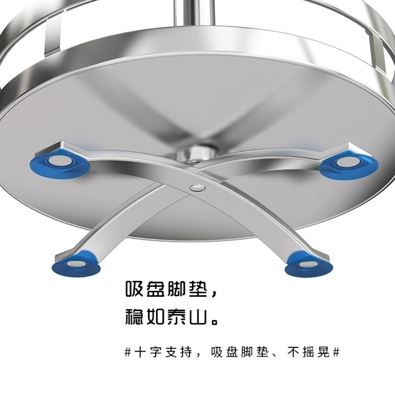 不锈钢旋转调料置物架厨房台面多功能盐酱油瓶罐调味料收纳用品