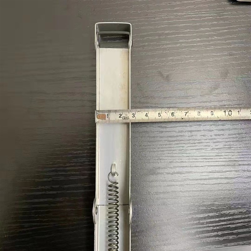 不锈钢折叠架弹簧会议桌长条简易折叠桌支架铁架桌子配件合页