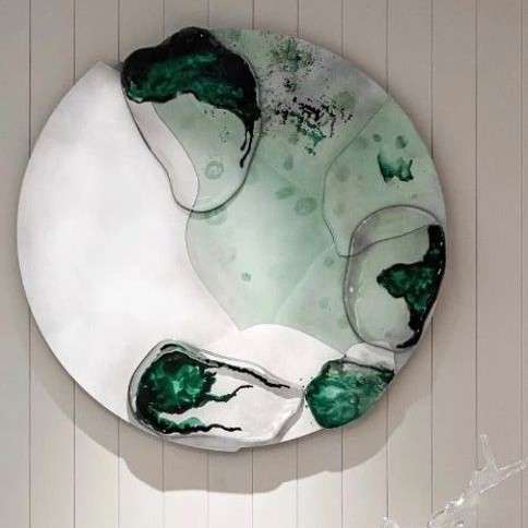 圆形立体样板间别墅玄关高端高画 个性中国风书房会议室装饰画图片
