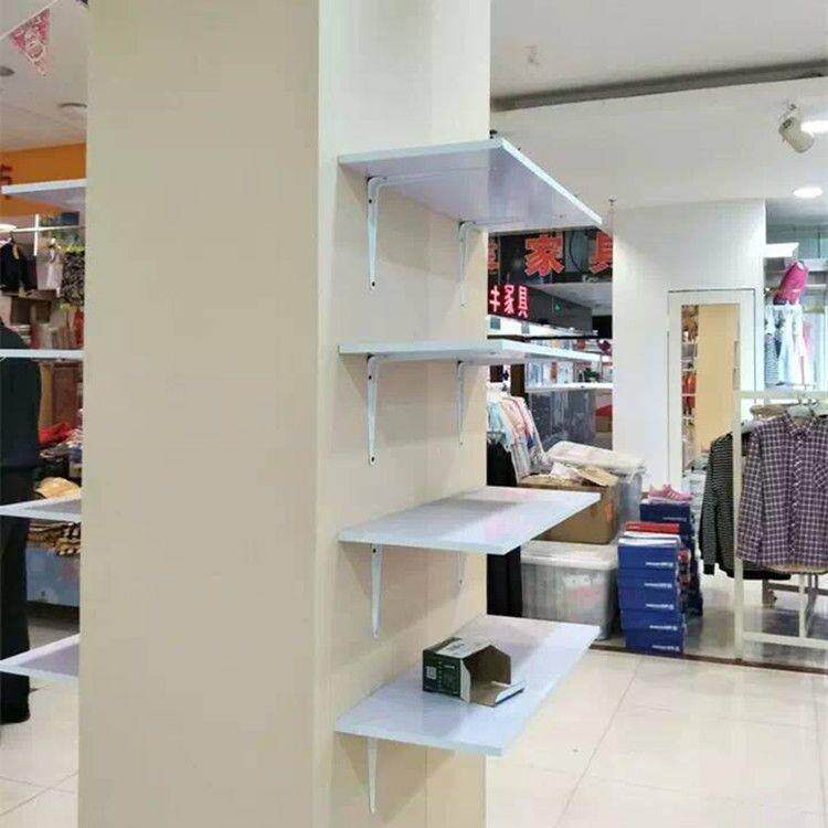 一字隔板置物架鞋店上墙